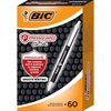 Bic Pen, Retractable, Antimicrobial, Medium, 60/BX, Black PK BICCSAP60ECBK